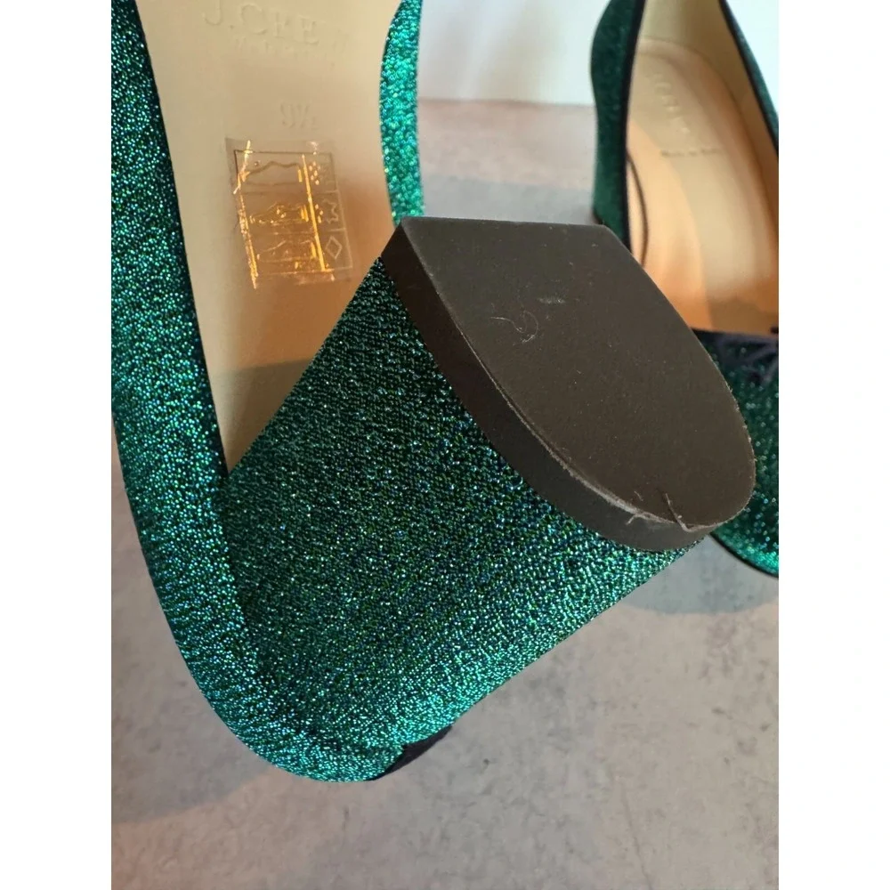 J.Crew Sophia Glitter Pumps – Size 9.5 –‎ Green/Blue/Black